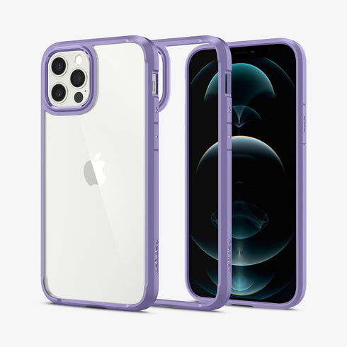 ACS01618 - iPhone 12 Pro Max Case Ultra Hybrid in crystal clear showing the back